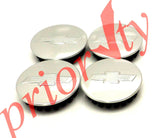 84339342 Center Cap Silver with Bowtie Logo Set 2018 Chevrolet Colorado 58mm