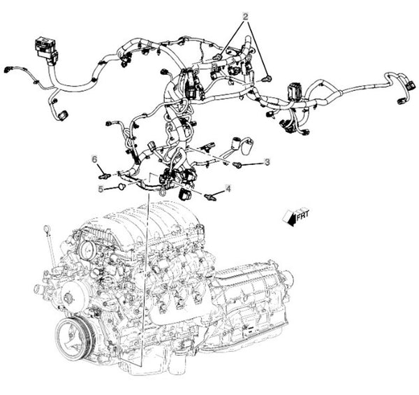 New Engine Wiring Harness 86811068 Cadillac Escalade Chevy Tahoe GMC Yukon 6.2L