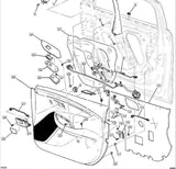 84503625 Front Passenger Side Door Panel Black White Wheat 2018-20 Chevy Impala