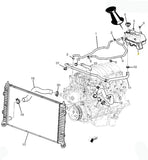 84632822 GM Radiator Surge Tank with Cap For 2019-2023 Cadillac Chevrolet GMC