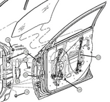 2004-2006 Chrysler Pacifica Front Door Window Regulator Driver Side LH 4894271AA