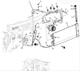 84478461 Air Condition Compressor Condenser Hose Chevrolet Silverado GMC Sierra