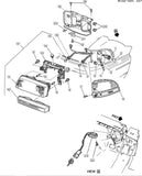 16520991 New NOS OEM Driver Side Head Lamp 1993-1996 Buick LeSabre Park Avenue