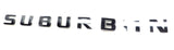 Door Emblem Suburban Decal 26in Long Black LH or RH 2020-2023 Chevrolet Suburban