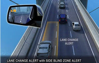 2015-2020 Cadillac Escalade Mirror Passenger Side Satin Steel Side Alert Sensor