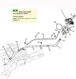 84315251 Fuel Tank Filler Pipe with Hose 2017-19 Escalade Esv Suburban Yukon XL