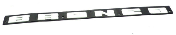 Bronco Front Grille 3D Latter Emblem White 24x1 inches for 2021 Ford Bronco