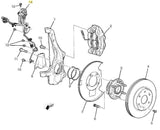 85558769 Front Left ABS Wheel Speed Sensor 2021 Chevrolet Suburban Tahoe Yukon