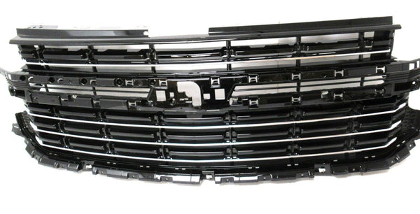 Front Grille Black Small Chrome Chevrolet Suburban Tahoe no Grille Opening Bezel