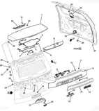 85104330 Liftgate Trim Wilder Metallic 244F Double Camera for GMC Yukon Yukon XL