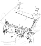 84902813 New Dolphin Antenna Shadow Blue Metallic 2021-2023 Cadillac Escalade