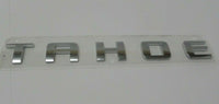 New Chevrolet Tahoe Side Aluminum 3D Letter Name Emblem Decals