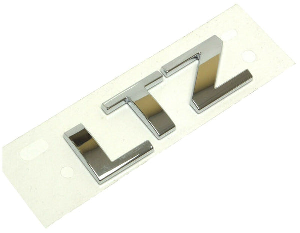 Adhesive Emblem Chrome 3D Letter LTZ Chevrolet Silverado Suburban Tahoe Malibu