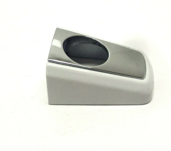 Left Hand Front Door Handle Bezel with Keyhole Painted Summit White Metallic