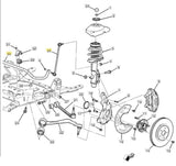 22812942 Front Suspension Stabilizer Sway Bar with Bushing Link Chevrolet Camaro