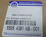 55054581AB Park Turn Signal Lamp Driver Side 1993-1998 Jeep Grand Cherokee