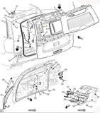 84663715 Rear Liftgate Window Glass Strut 2021-23 Escalade Tahoe Suburban Yukon