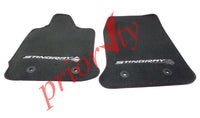 23112198 Floor Mats Black Red Stitches Stingray Logo 2014-20 Chevrolet Corvette