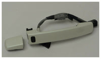 Front Exterior White Door Handle with Passive Entry Sensor for Nissan Altima
