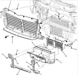 84923047 GM Front Radiator Shutter Chevrolet Tahoe Suburban GMC Yukon Escalade