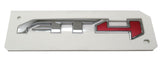 AT4 Chrome Rear Tailgate Door Emblems 3D Badge 2021-2024 GMC Canyon Sierra Yukon