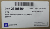 23408564 OEM Exterior White Trim Hood Scoop Package 2016-2020 Chevrolet Camaro
