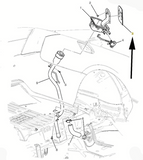 23267660 New OEM Filler Door Molding Flat Black 2015-2019 Cadillac ATS