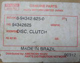1991-1993 Isuzu Rodeo 2.6L 3.1L Manual Transmission Friction Clutch 8943426250
