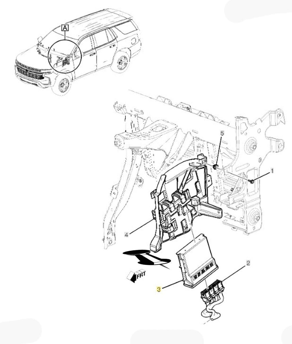 13541793 Exterior Lighting Control Module Cadillac CT4 CT5 Chevy Corve ...