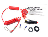 Marine kill switch with lanyard to maintain safe boat operation 18-1807 18-1808