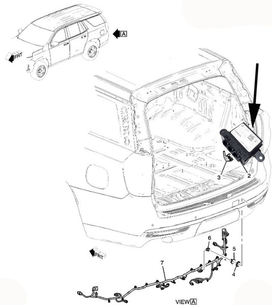 13447860 Parking Assist Module 2021-2023 Cadillac Escalade Chevy Tahoe GMC Yukon