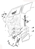 Rear Driver Side Door Latch, Bracket & Cable Escalade CT4 Suburban Tahoe Yukon