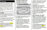 Automatic Transfer Case, Two-Speed Transfer Control Switch Cadillac Escalade