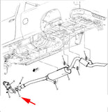 84809493 2-Gaskets X Catalytic Converter Cadillac Escalade Silverado GMC Sierra