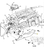 22924642 Instrument Panel Dash knee Bolster Shale 2015-2020 Cadillac Escalade