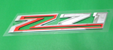 Chevrolet Silverado Colorado Tahoe Fender z71 Emblem Red White See Through Back
