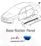 2008-2012 Chevrolet Malibu Exterior Rocker Panel Molding Passenger Carbon Flash
