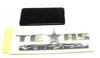 Original GM Texas Edition Emblem 3D Silver Black Chevrolet Silverado GMC Sierra