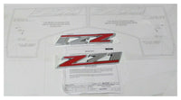 Chevrolet Z71 Emblem with Mylar Templet 2pcs 2016-20 Chevrolet Colorado