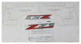 Chevrolet Z71 Emblem with Mylar Templet 2pcs 2016-20 Chevrolet Colorado
