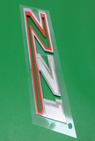Chevrolet Silverado Colorado Tahoe Fender z71 Emblem Red White See Through Back