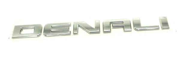 Denali Chrome Name Plate Letter 3D Rear Trunk 2015-2021 GMC Yukon Canyon Sierra