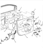 95351445 OEM New Driver Side Door Panel Dark Titanium 2014-2019 Chevrolet Sonic