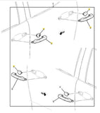 84031713 OEM Door Lock Bezel Subterranean Metallic 2015-20 Tahoe Suburban Yukon