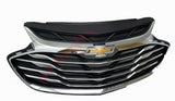2016-2019 Chevrolet Cruze Exterior Front Grille Trim Black Chrome One Solid Unit