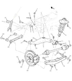 92246140 Rear Lower Trailing Control Arm w/o FEA Suspension 2010-2015 Camaro