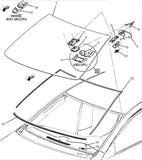 23345244 Bracket Front View Driver Information Camera 2013-2019 Cadillac XTS