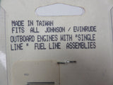 18-8063 Fuel Tank Connector Single Fuel Line Johnson / Evinrude Outboard Engines