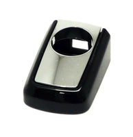 Left Hand Front Door Handle Bezel with Keyhole Painted Gloss Black Metallic