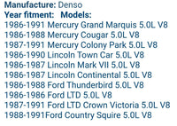 1986 91 Ford LTD Marquis Lincoln Mark VII Town 5.0L Fuel Injector Denso F87E D2B